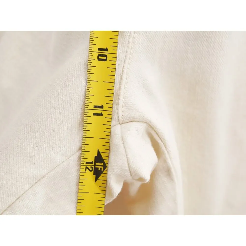 Scotch & Soda Warren Linen Cotton Drawstring Pants Mens 34x32 Off White Ivory